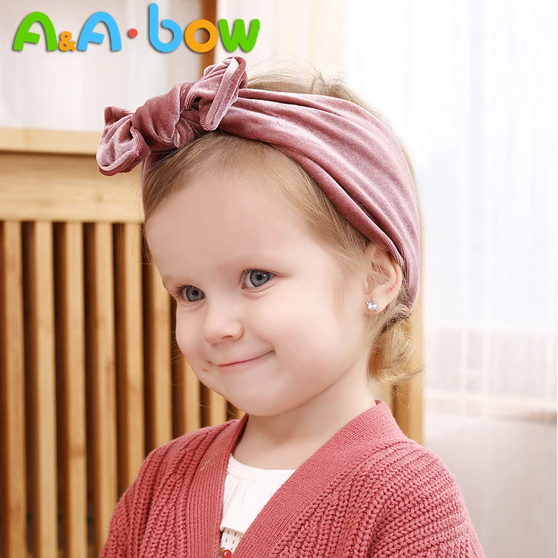 

Повязка на голову для девочек, бархатная, мягкая, зимняя, 15 цветов