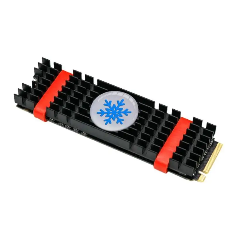 

M2 Heatsink Aluminum Radiator Extruded Heatsink for PCIe NVMe NGFF 2280 SSD Heat Dissipation Cooling Cooler Silicone Thermal Pad