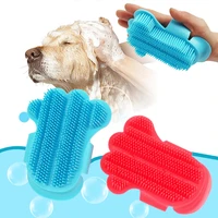 pet grooming shampoo dispenser bath massager hair brush comb bathroom shower brush supplies for dogs cats cleaning hair remover