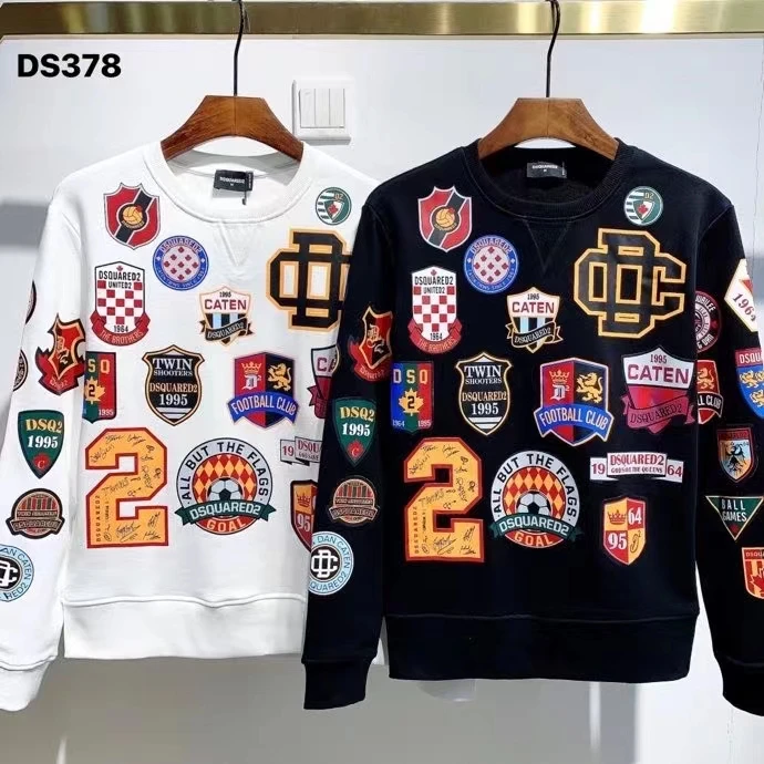 

2021 Fashion Trend DSQ2 Men's Premium Printed T-Shirt DS378