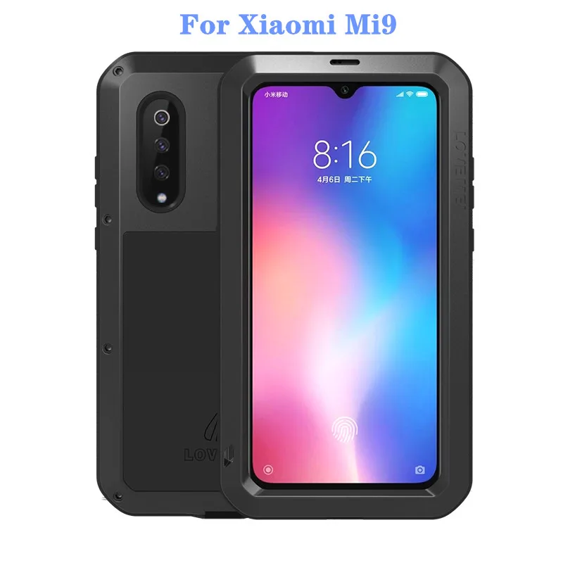 

Противоударный чехол для Xiaomi Mi 9, алюминиевый, металлический, водонепроницаемый