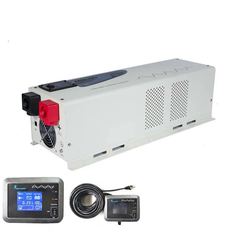 CE, ROHS, ISO9001, lcd 24 В до 240 В инвертор с зарядным устройством низкой частоты 5000 Вт Чистая синусоида Инвертор для кондиционера