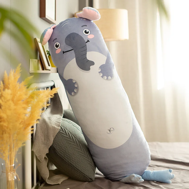 Precio Almohada Gigante De 150cm De Largo Para Perro, Elefante, Cerdo, Cojín Lavable Con Relleno De Animal, Decoración Del Hogar, Regalo De Cumpleaños Y Navidad
