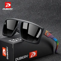 dubery 2021new polarized sunglasses men retro square sunglasses fashion drivers sun glasses for men uv400 anti glare oculos