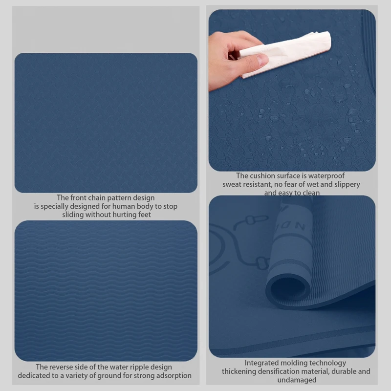 

Jump Rope Mat Exercise Cushioning Mute Yoga Mat Sound Insulation And Shock Absorption High Density Board Anti-noise Mat