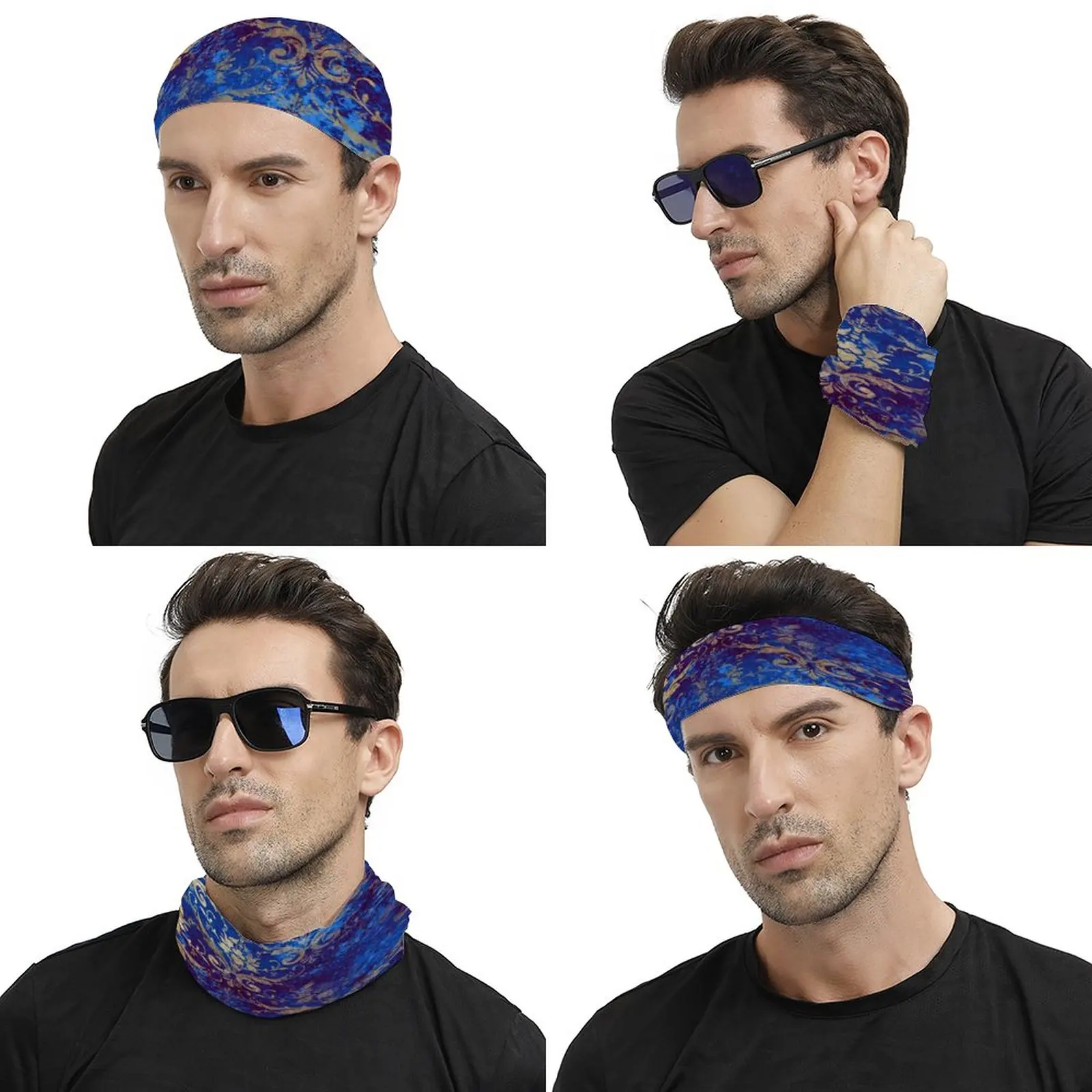 

Bandana Men's and Women's Ever-changing Face Scarf, Kerchief, Scarf, Square Scarf, Cross Headscarf, Hair Tie, Headdress
