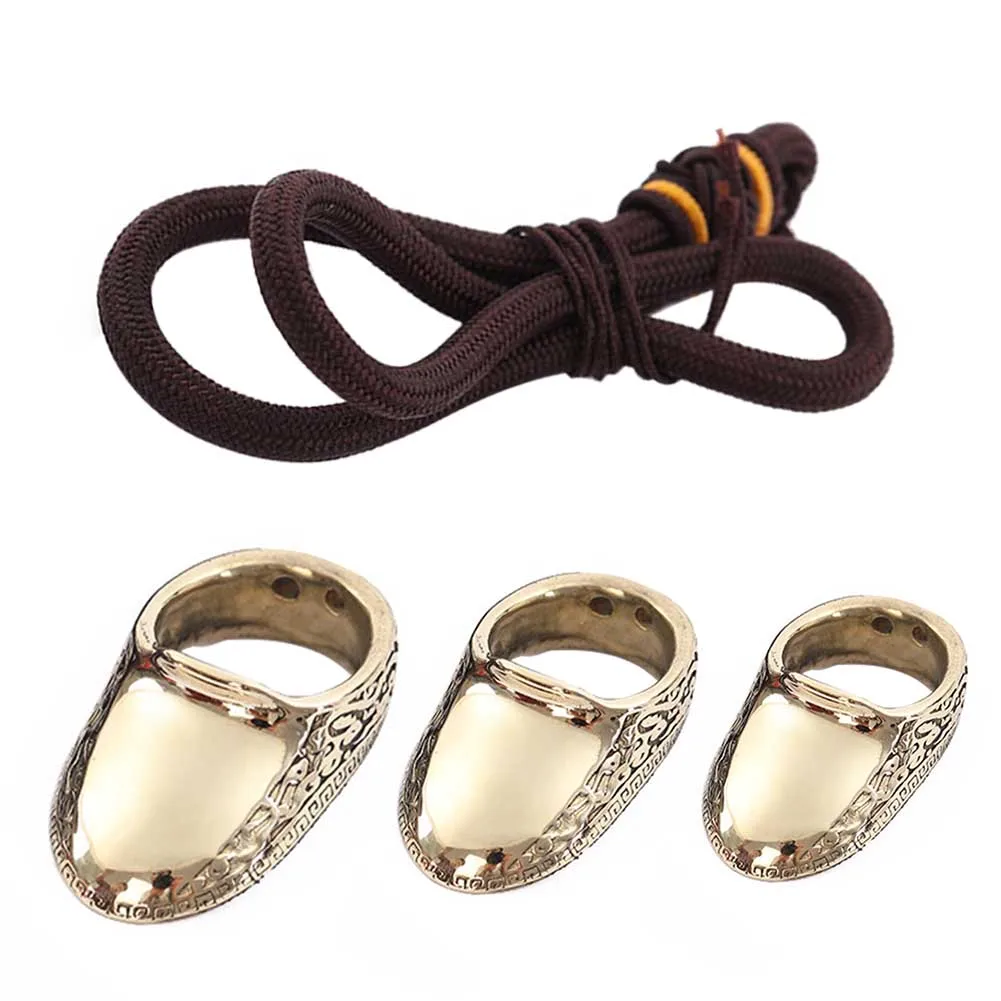 С веревкой прочное защитное кольцо практичное для стрельбы из лука защита