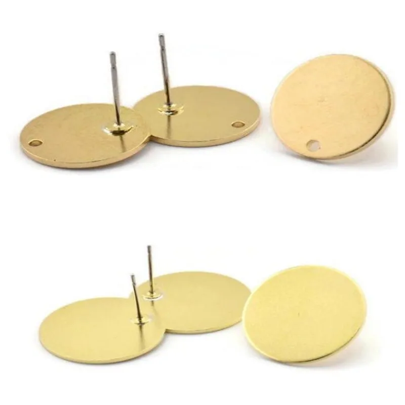 Круглые серьги из сырой латуни. A2044 d1379. d1394.m966. |