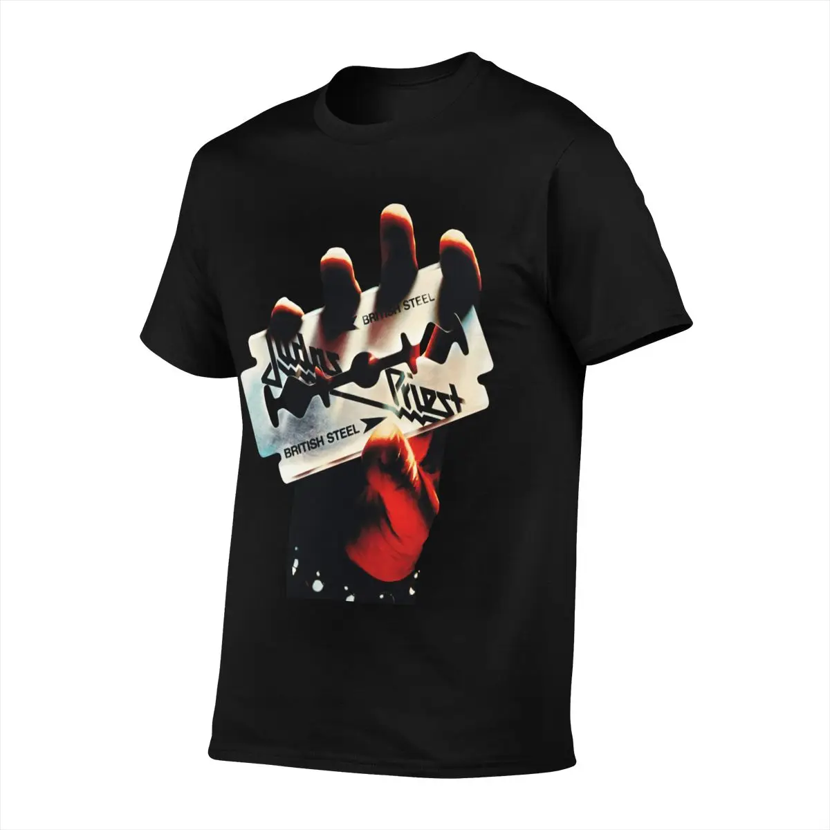 Мужская футболка с рисунком британского жемца черного цвета большого размера -