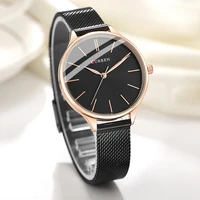 curren simple quartz wrist watches for ladies elegant stainless steel bracelet wristwatches luxury branded female clock
