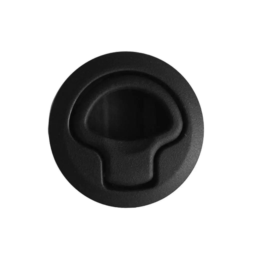 

Black Nylon 2" Flush Pull Slam Latch for Boat Deck Hatch 1/2" Door Replacement Marine Accessory