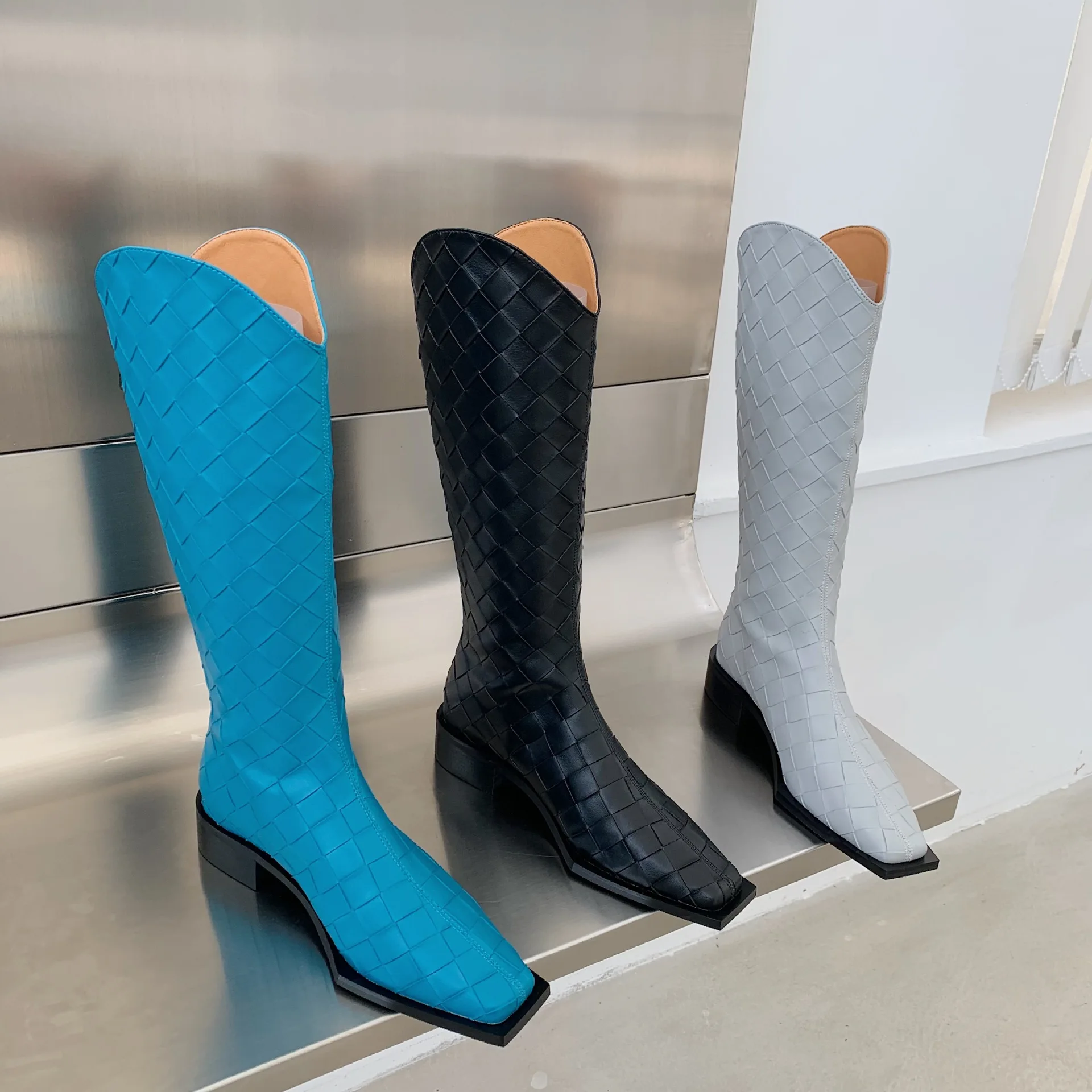 

Женские резиновые сапоги на молнии, привлекательная женская обувь на высоком каблуке, высокие привлекательные сапоги-женская зимняя обувь,...