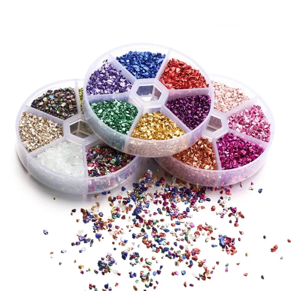 60 г/кор. камни из дробленого стекла наполнитель смолы для хрустального