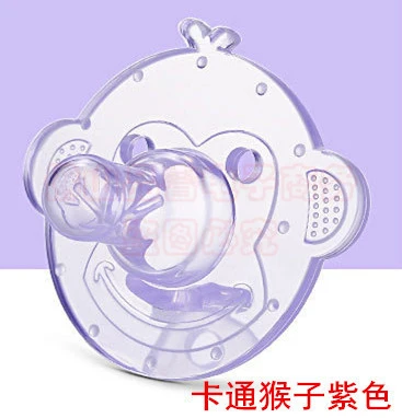 

Baby cartoon pacifier, full silicone pacifier/ breast milk round head type sleeping pacifier