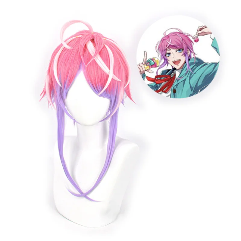 

Парики Amemura Ramuda для косплея, разделение, рэп, боевой костюм, Fling Posse, смешанные цвета, короткие волосы, DRB, аксессуары для головных уборов на Хэл...