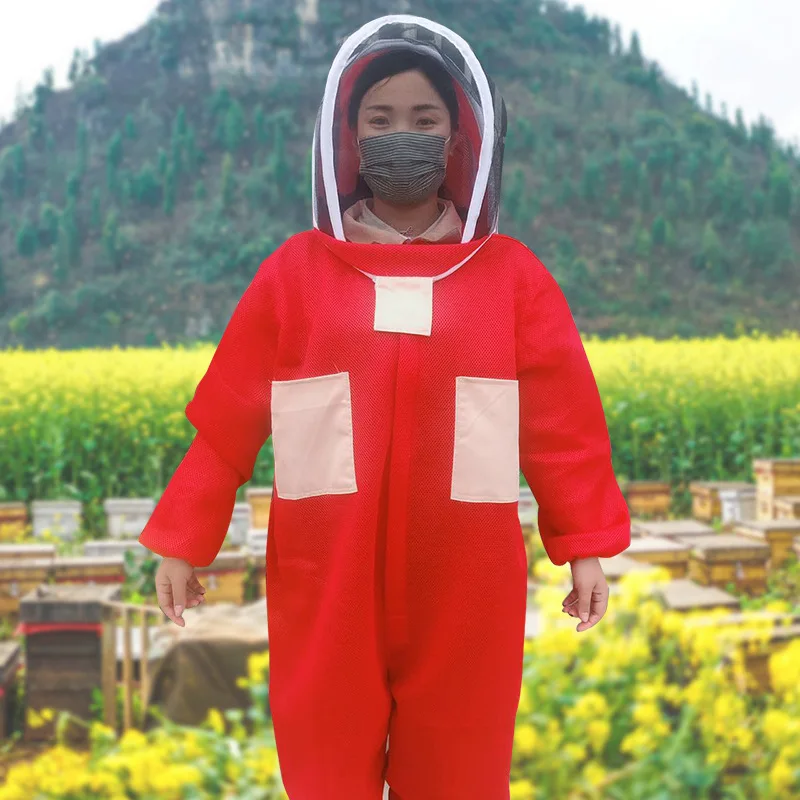 Новинка дышащее цельное пальто против пчелы меда перчатки из овчины костюм
