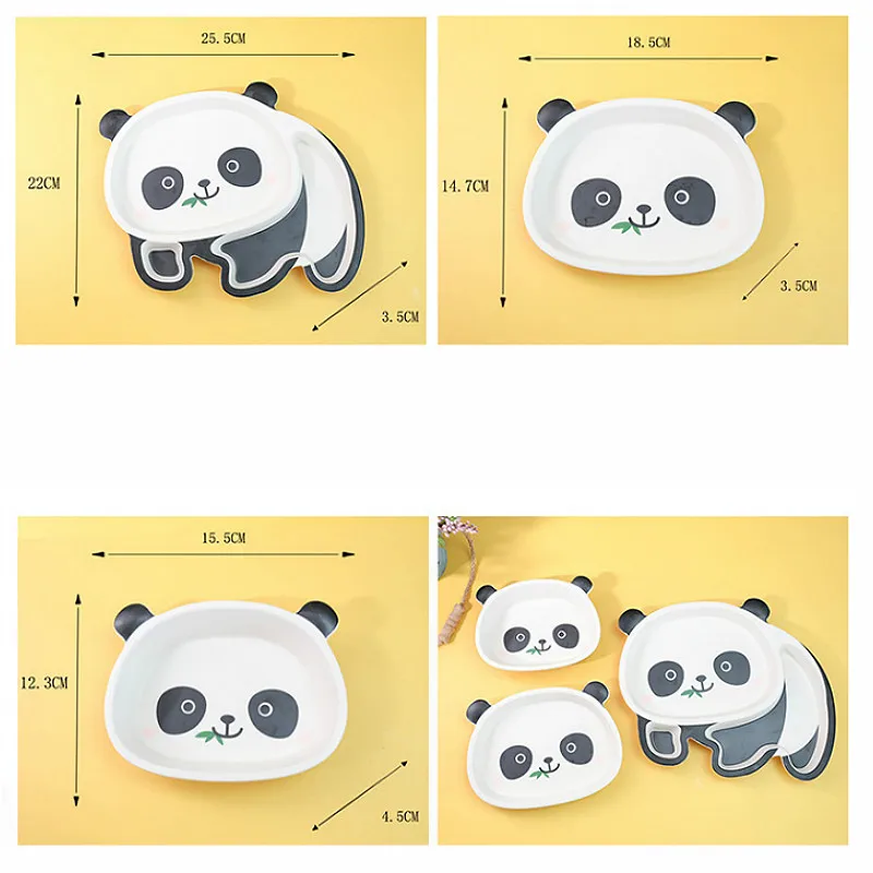 Наборы для здорового ребенка посуда в виде панды пингвина тарелка еды чашка