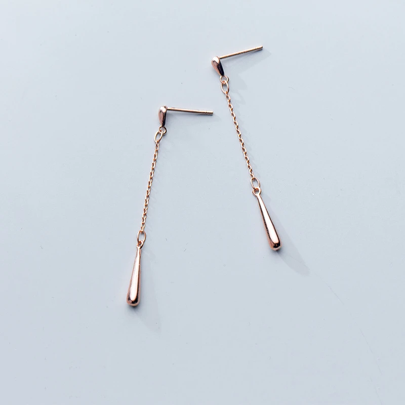 Женские серьги-подвески в виде капли из серебра 925 пробы | Украшения и аксессуары