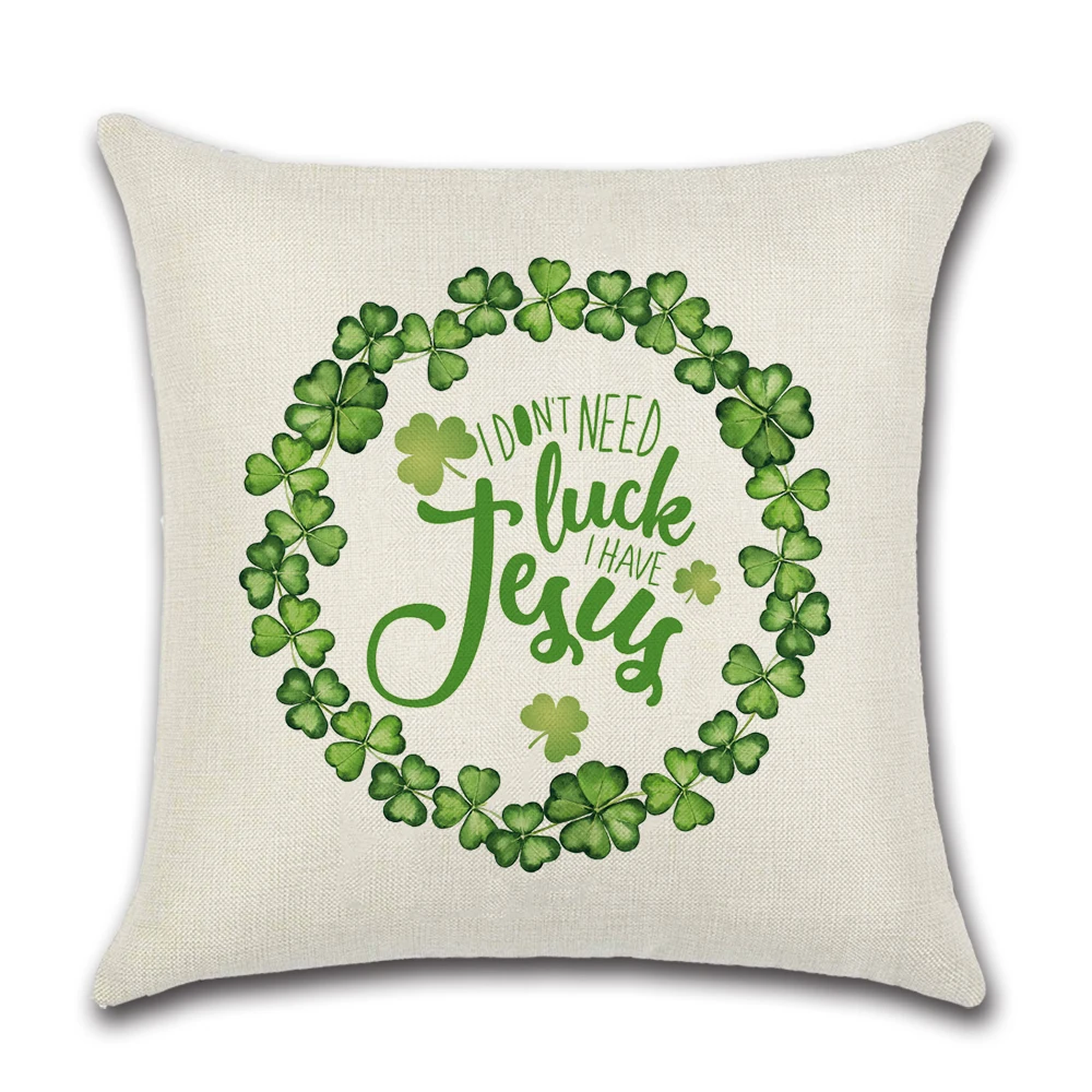 Счастливый День Святого Патрика декоративная подушка наволочка для подушки