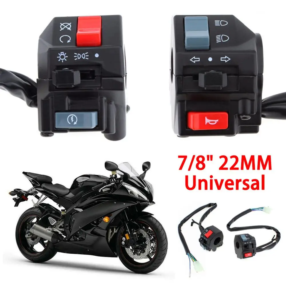 Пара DC 12V мотоцикл 7/8 &quotРуль руля поворотники Электрический пусковой