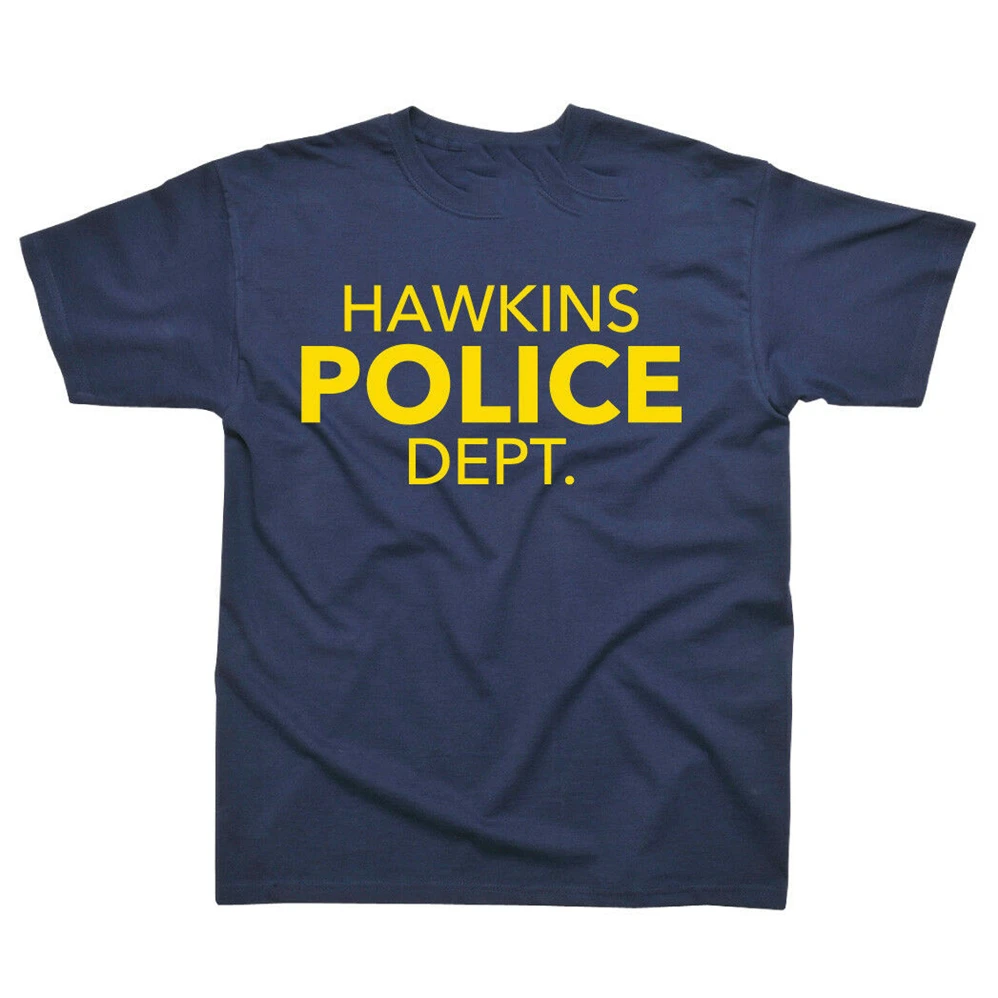 Hawkins Police Dept вдохновленная странными вещами футболка с принтом