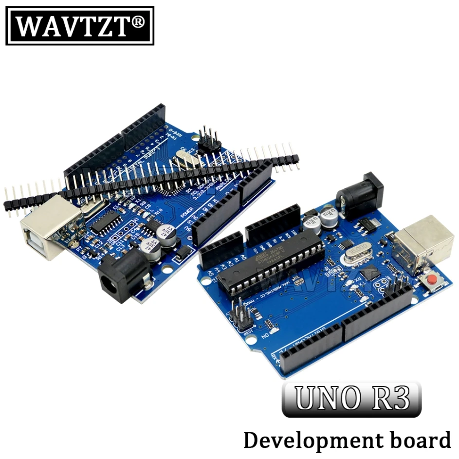 

Макетная плата WAVTZT UNO R3 ATmega328P CH340 CH340G для Arduino UNO R3 с прямым штырьком и кабелем