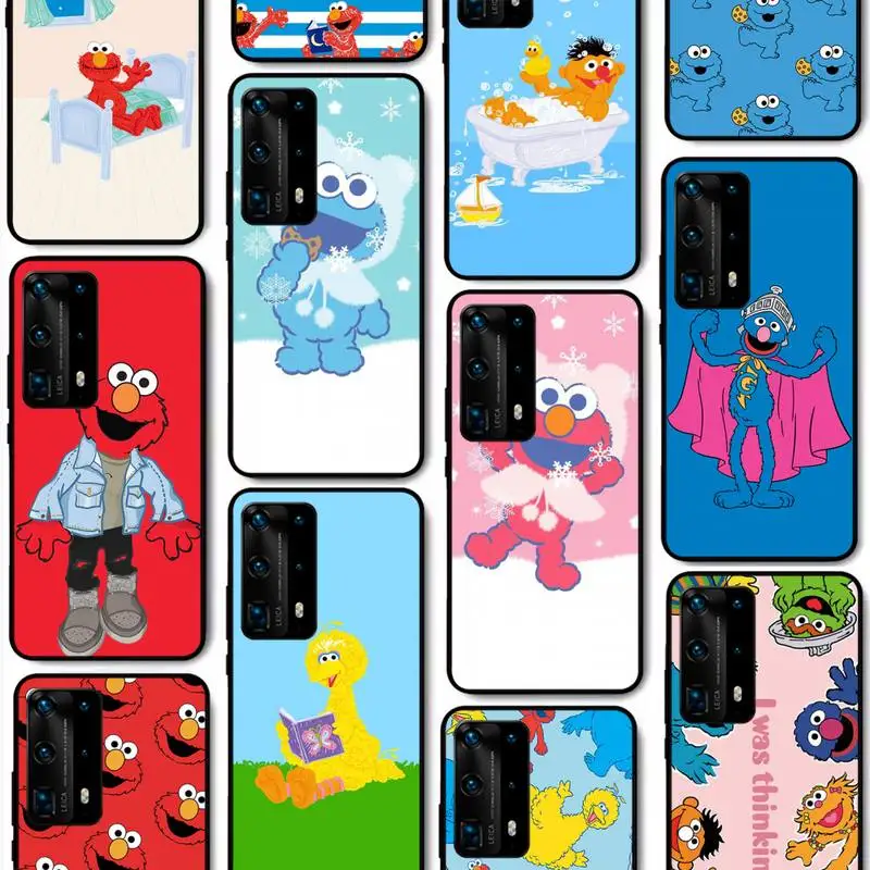 

Sesame Street Cookie Phone Case For Huawei P40 P30 P20 Pro P10 Plus P9 P8 Lite P Smart Cover