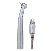 dental optical fiber led turbine high speed handpiece 4 water spray compatible with kv type 2 4 6 holes quick coupling handpiec