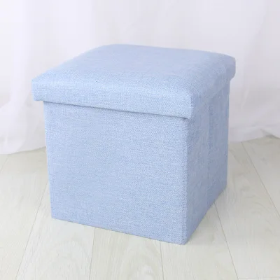 Blue Бытовой Органайзер, коробка для дивана, удобный стул, диван, табурет для хранения ног, коробка для хранения, артефакт, табуре, пуф - Цвет: Blue