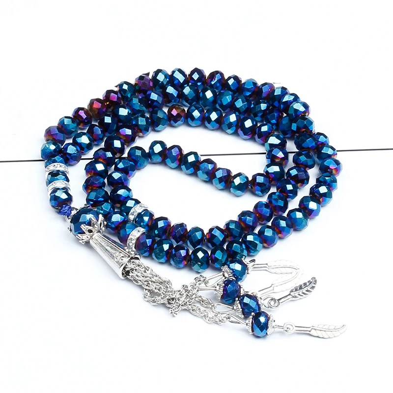 Мусульманские четки бусы для молитвы Tasbih 99 бусин женщин и мужчин 5*5*5*7 мм|Плетеные