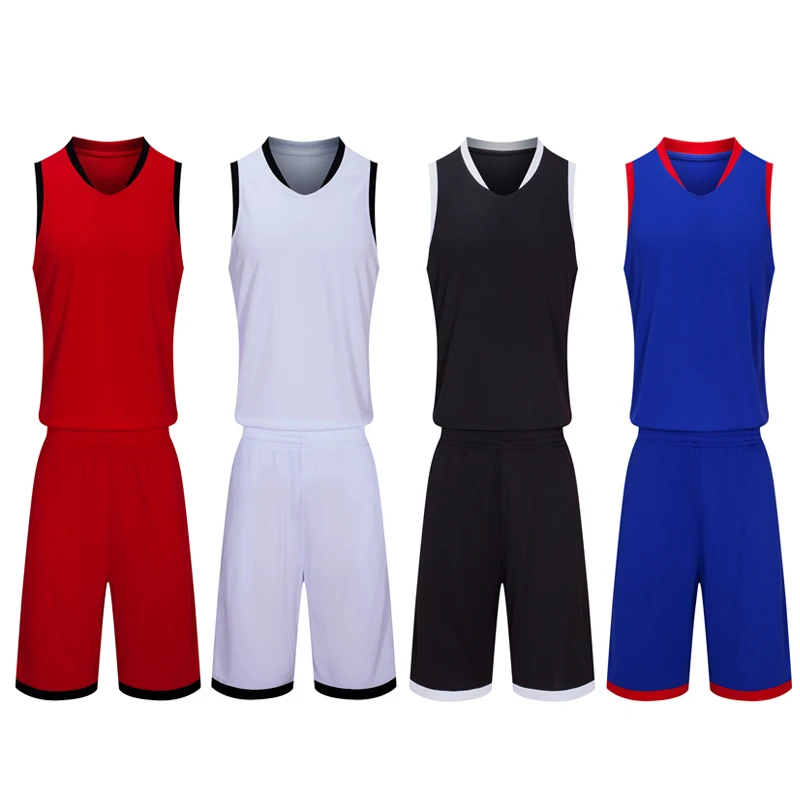 Комплект униформы для баскетбола мужчин спортивная одежда красные майки