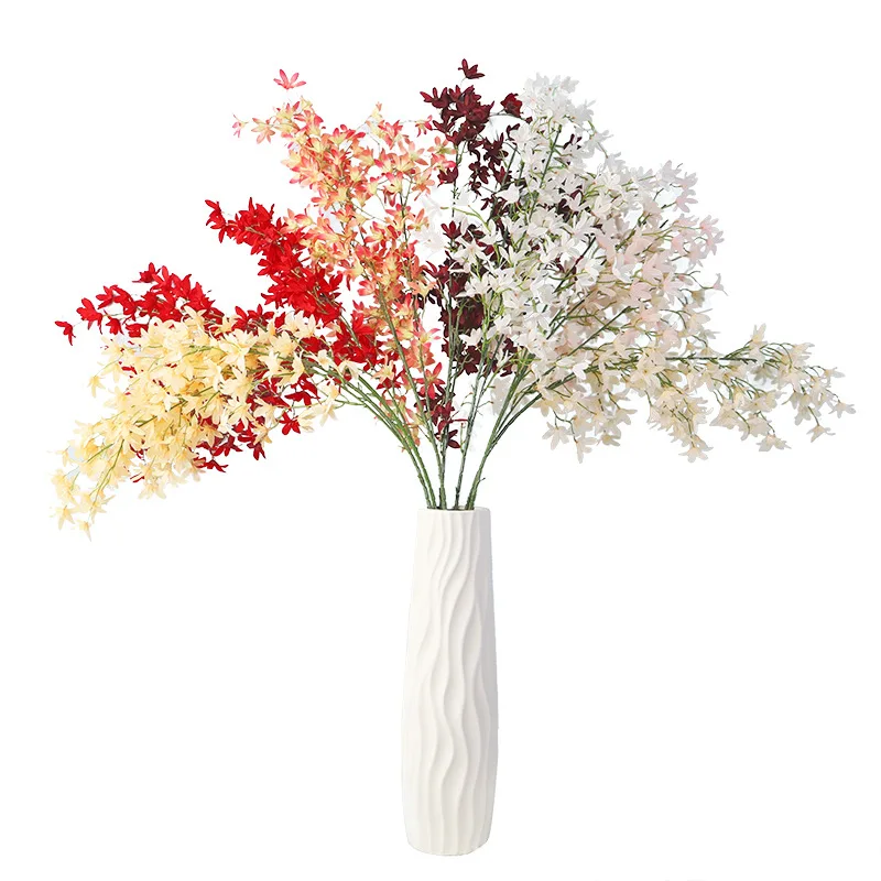 125cm Oncidium hybridum artificial flower fake faux DIY wedding home decoration Photography props Holding flowers | Дом и сад