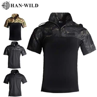 tactical military uniform camo army combat t shirt shirts rapid assault short sleeve polo battle strike airsoft paintball new