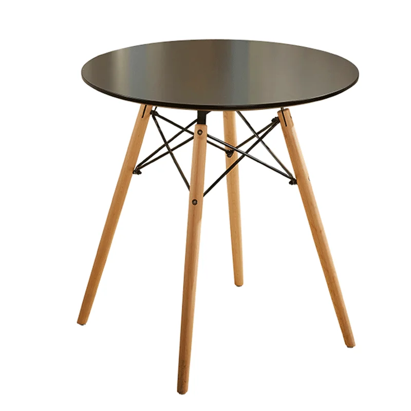 

Север Европа семейный модный обеденный стол комбинированный молочный чай магазин Кофейня Досуг встреча и простой круглый стол