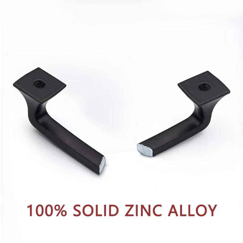 Квадратный матовый черный кухонный шкаф WV в американском стиле ручка для шкафа 128