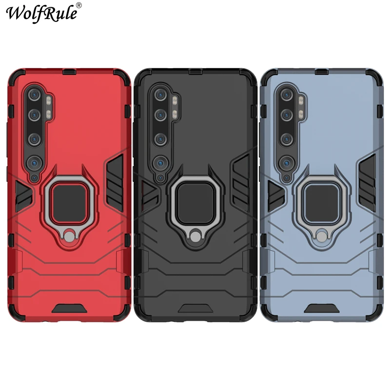 

Holder Magnetic Case For Xiaomi Mi Note 10 Case 3-In-1 Durable Ring Stand Cover For Xiaomi Mi Note 10 Case For Xiaomi Mi Note 10