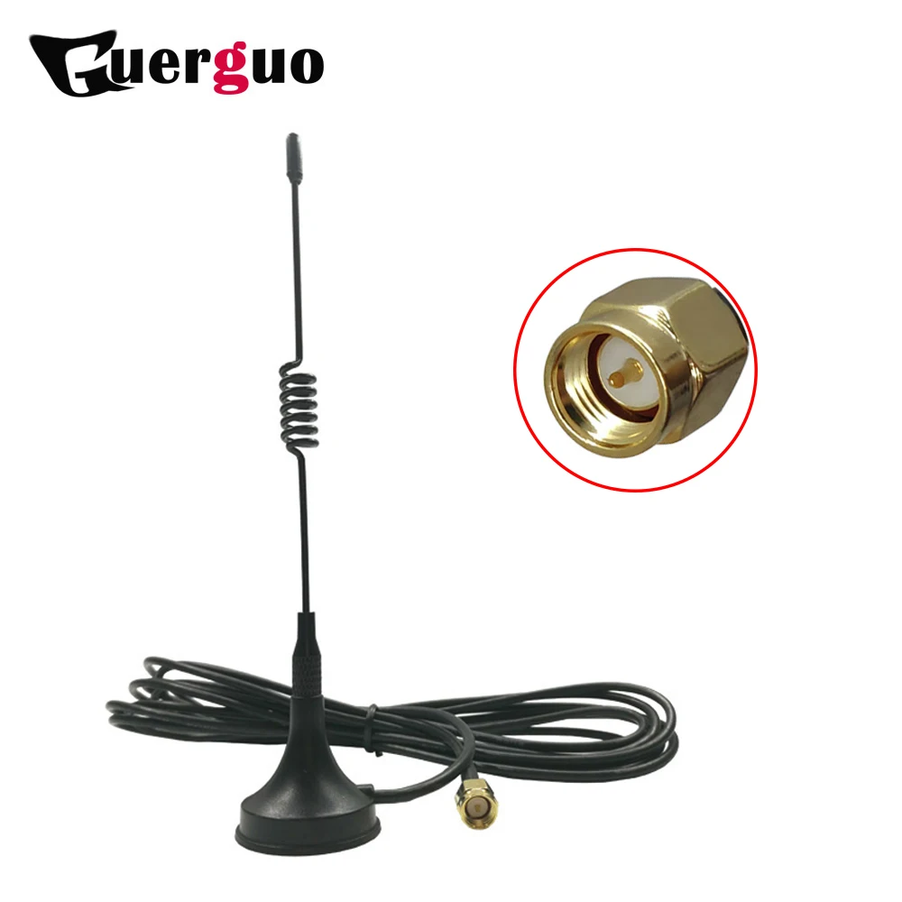 

433Mhz LORA Antenna lorawan 3dbi 433 IOT antena GSM SMA Male Connector with Magnetic base for Ham Radio Signal Wireless Repeater