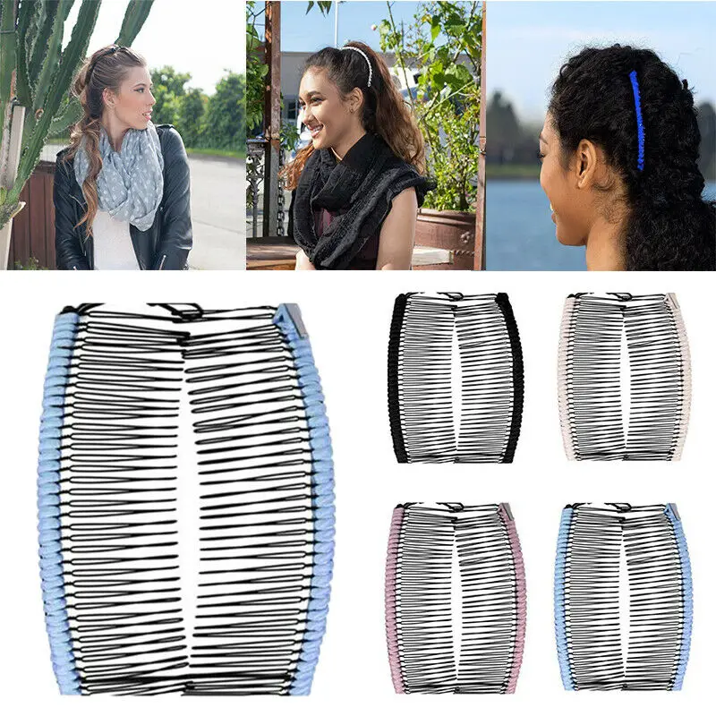 Волшебные 20/30 гребни для волос винтажные флексиблы заколка растягивающаяся