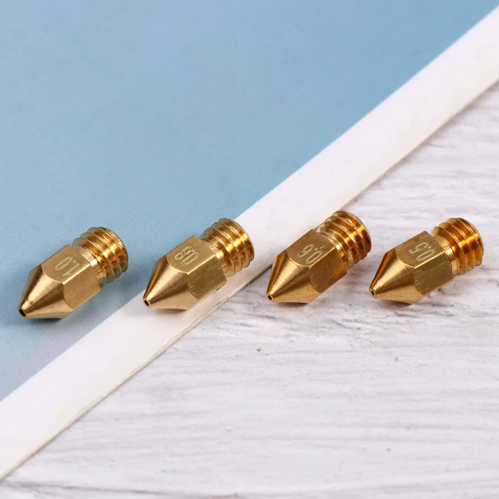 

24pcs 3D Printer Nozzles Brass MK8 Extruder Nozzle Extruder Head 1.75mm Filament for 3D Printer (Golden)