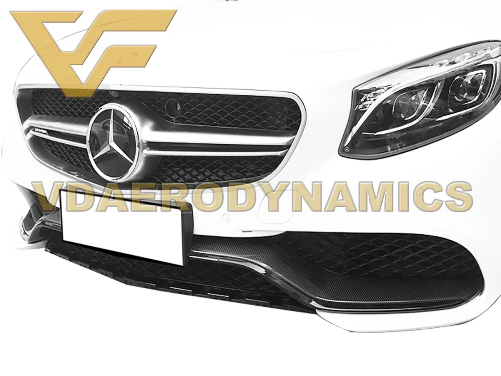Suitable For 14-16 Benz S Class W217 C217 S63 Coupe VAD-OEM Carbon Fiber Front Lip With Canards Splitter Bumper Body Kit | Автомобили и