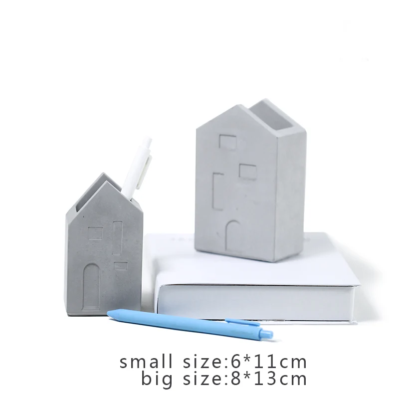 Бетон цемент ручка держатель книжная полка силиконовая die настольная подставка