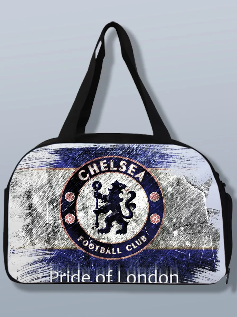 Спортивная сумка с принтом Футбол (ФК Челси спортивная пеле роналдо месси бэкхэм