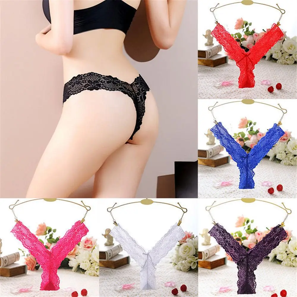 

Elegant Lace Cotton Women G-String Thong Plus Size Panties Underwear Sexy Modis Underpants Ladies Tangas Lingerie Hot Selling