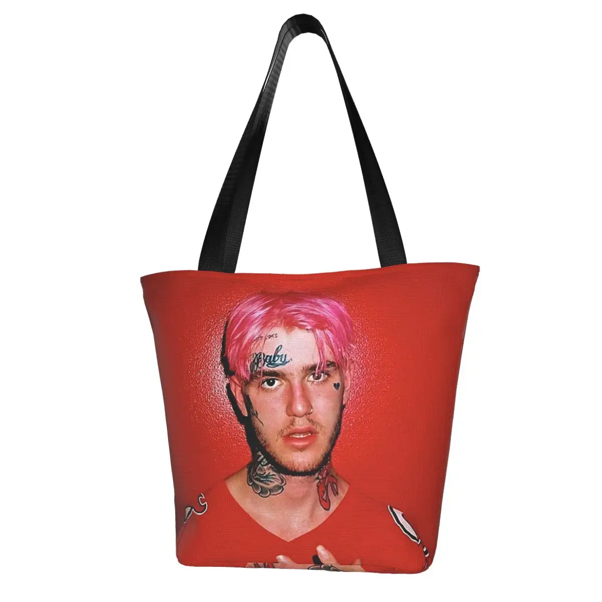 Lil Peep Shopping Bag Aesthetic Cloth Outdoor Handbag Female Fashion Bags