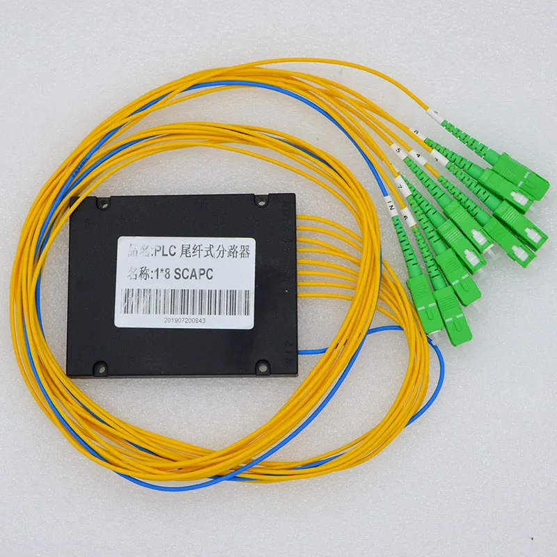 1 шт. Новый SC/APC Pull конусный волоконно-оптический сплиттер 1*8 PLC коробка 1260 ~ 1650nm