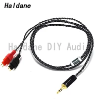 haldane hifi black soft silver plated headphone upgrade cable for hd600 hd650 hd525 hd545 hd565 hd580 hd6xx headphones diy