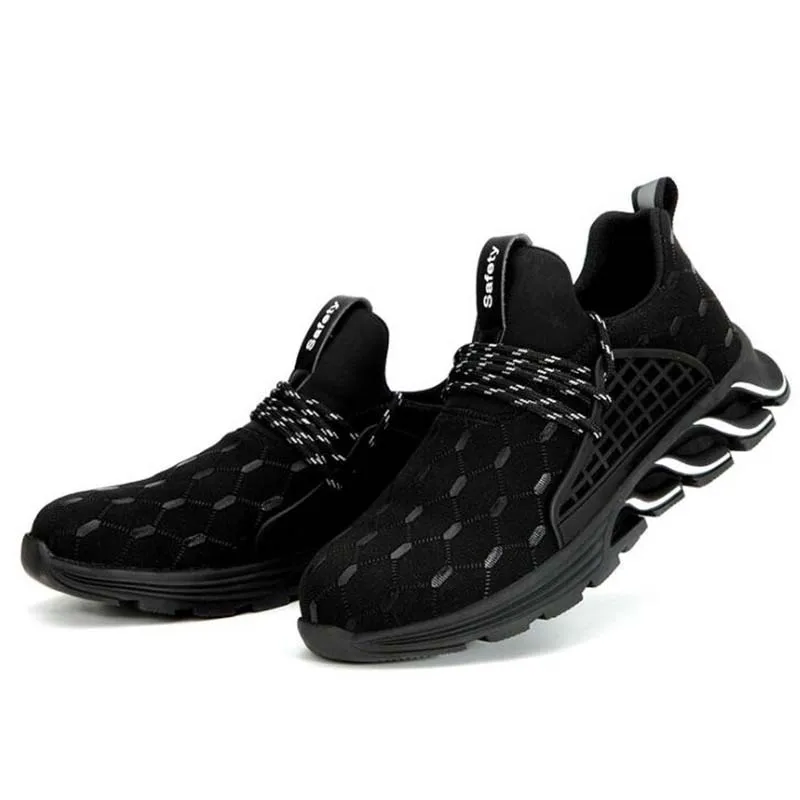 Защитные рабочие ботинки XPUHGM для мужчин и женщин дышащие сетчатые со стальным