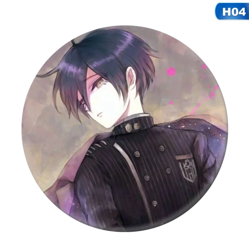 

2021 New Anime Danganronpa Monokuma Naegi Makoto Kirigiri Kyouko Maizono Sayaka Badges Brooch Icons Drpshipping