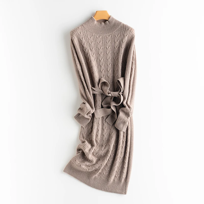 

Soft Comfortable 2020 New Fashion Winter Cashmere Sweater Women Dress Knitted Pullovers Half Turtleneck Warm Sweaters Hot