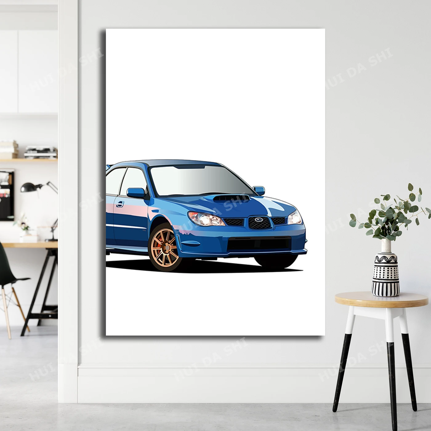 

Subaru WRX STI Illustration Canvas Print - A4 / A3 Portrait Limited Print